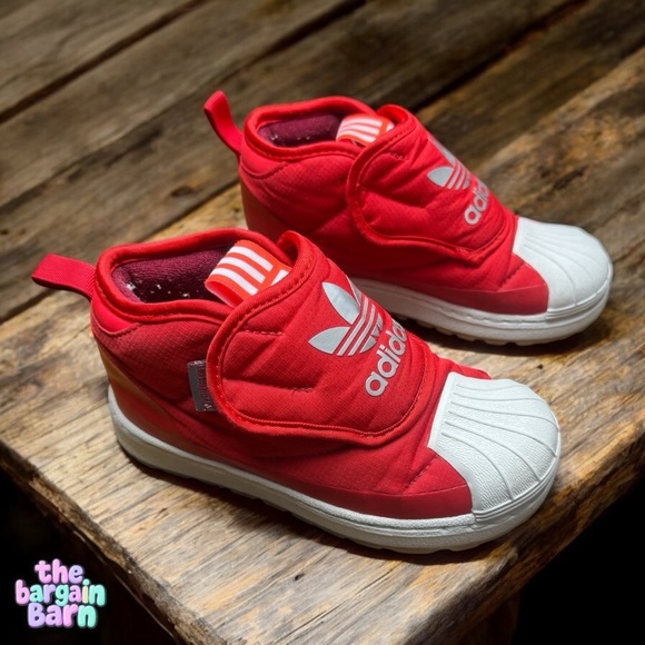 Adidas Originals Red Superstar 360 FW1120 Toddler Boot Sneakers (9.5) *RARE* - Picture 2 of 6